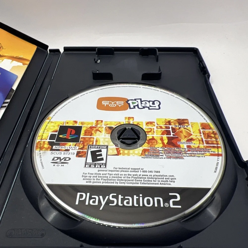 EyeToy: Play (Sony PlayStation 2, 2003) CIB with Manual - No Eye Toy